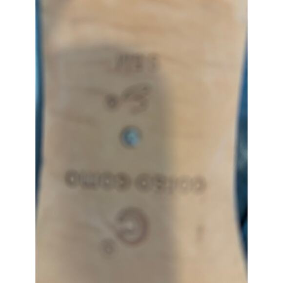 Corso Como Womens Ankle Boots Booties Black Leather Slim Heel Mid High Zip 9.5 M - Picture 6 of 7